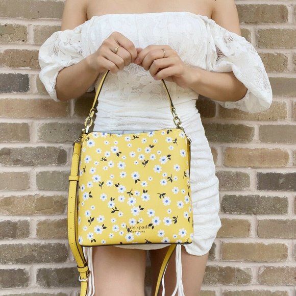 NWT Kate Spade Floral Bucket Bag & Crossbody💞 - Picture 8 of 12